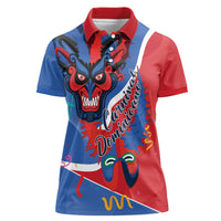 Carnival Dominicano Women Polo Shirt Dominican Republic Diablos Cojuelos Mask - Wonder Print Shop