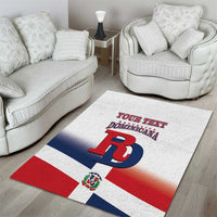 Custom Dominican Republic 2025 Baseball Area Rug Go Champions Flag Style