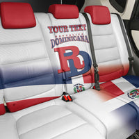 Custom Dominican Republic 2025 Baseball Back Car Seat Cover Go Champions Flag Style