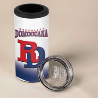 Custom Dominican Republic 2025 Baseball 4 in 1 Can Cooler Tumbler Go Champions Flag Style