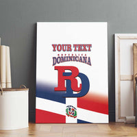 Custom Dominican Republic 2025 Baseball Canvas Wall Art Go Champions Flag Style