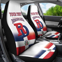 Custom Dominican Republic 2025 Baseball Car Seat Cover Go Champions Flag Style