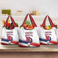 Custom Dominican Republic 2025 Baseball Grocery Bag Go Champions Flag Style