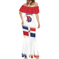 Custom Dominican Republic 2025 Baseball Mermaid Dress Go Champions Flag Style