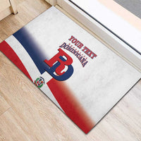 Custom Dominican Republic 2025 Baseball Rubber Doormat Go Champions Flag Style