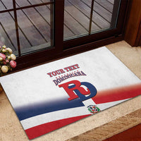 Custom Dominican Republic 2025 Baseball Rubber Doormat Go Champions Flag Style