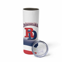 Custom Dominican Republic 2025 Baseball Skinny Tumbler Go Champions Flag Style