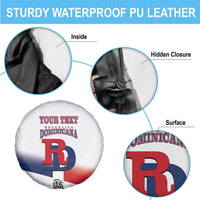 Custom Dominican Republic 2025 Baseball Spare Tire Cover Go Champions Flag Style