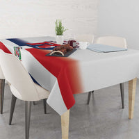 Custom Dominican Republic 2025 Baseball Tablecloth Go Champions Flag Style