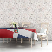 Custom Dominican Republic 2025 Baseball Tablecloth Go Champions Flag Style