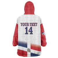 Custom Dominican Republic 2025 Baseball Wearable Blanket Hoodie Go Champions Flag Style - Wonder Print Shop