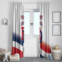 Custom Dominican Republic 2025 Baseball Window Curtain Go Champions Flag Style - Wonder Print Shop