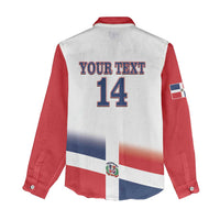 Custom Dominican Republic 2025 Baseball Women Casual Shirt Go Champions Flag Style - Wonder Print Shop
