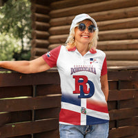 Custom Dominican Republic 2025 Baseball Women Polo Shirt Go Champions Flag Style - Wonder Print Shop