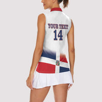 Custom Dominican Republic 2025 Baseball Women Sleeveless Polo Shirt Go Champions Flag Style - Wonder Print Shop