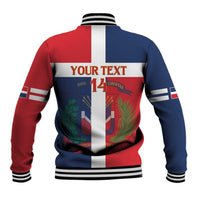 Custom Dominican Republic Football Baseball Jacket Go Champions Flag Style