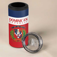 Custom Dominican Republic Football 4 in 1 Can Cooler Tumbler Go Champions Flag Style