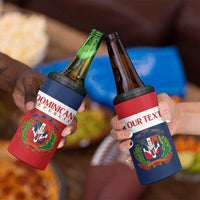 Custom Dominican Republic Football 4 in 1 Can Cooler Tumbler Go Champions Flag Style