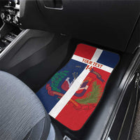 Custom Dominican Republic Football Car Mats Go Champions Flag Style