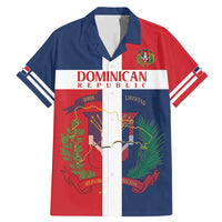 Custom Dominican Republic Football Family Matching Mermaid Dress and Hawaiian Shirt Go Champions Flag Style