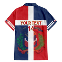 Custom Dominican Republic Football Family Matching Mermaid Dress and Hawaiian Shirt Go Champions Flag Style