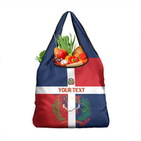 Custom Dominican Republic Football Grocery Bag Go Champions Flag Style
