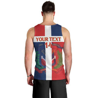 Custom Dominican Republic Football Men Tank Top Go Champions Flag Style