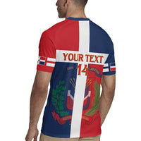 Custom Dominican Republic Football Rugby Jersey Go Champions Flag Style