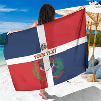 Custom Dominican Republic Football Sarong Go Champions Flag Style
