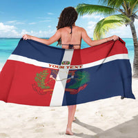 Custom Dominican Republic Football Sarong Go Champions Flag Style