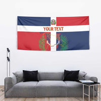 Custom Dominican Republic Football Tapestry Go Champions Flag Style