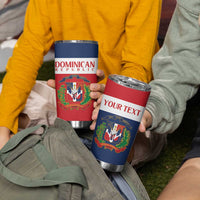 Custom Dominican Republic Football Tumbler Cup Go Champions Flag Style