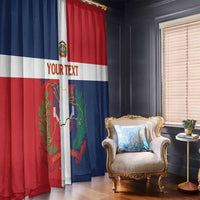 Custom Dominican Republic Football Window Curtain Go Champions Flag Style - Wonder Print Shop
