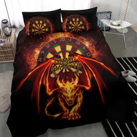 Cymru Am Byth Wales Darts Bedding Set Go Welsh Flame Style