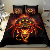 Cymru Am Byth Wales Darts Bedding Set Go Welsh Flame Style