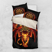Cymru Am Byth Wales Darts Bedding Set Go Welsh Flame Style