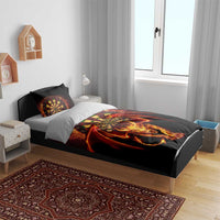Cymru Am Byth Wales Darts Bedding Set Go Welsh Flame Style
