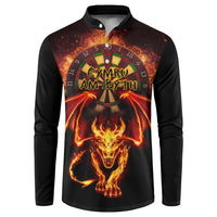 Cymru Am Byth Wales Darts Button Sweatshirt Go Welsh Flame Style