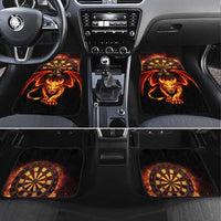Cymru Am Byth Wales Darts Car Mats Go Welsh Flame Style