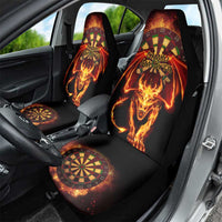 Cymru Am Byth Wales Darts Car Seat Cover Go Welsh Flame Style