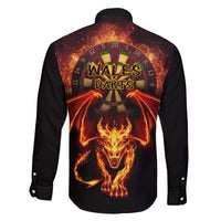 Cymru Am Byth Wales Darts Family Matching Long Sleeve Bodycon Dress and Hawaiian Shirt Go Welsh Flame Style