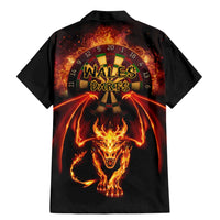 Cymru Am Byth Wales Darts Family Matching Mermaid Dress and Hawaiian Shirt Go Welsh Flame Style