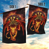 Cymru Am Byth Wales Darts Garden Flag Go Welsh Flame Style