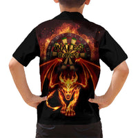 Cymru Am Byth Wales Darts Hawaiian Shirt Go Welsh Flame Style