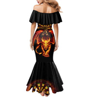 Cymru Am Byth Wales Darts Mermaid Dress Go Welsh Flame Style