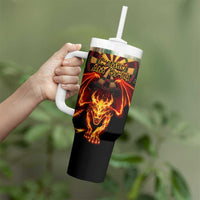 Cymru Am Byth Wales Darts Tumbler With Handle Go Welsh Flame Style