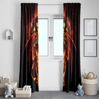 Cymru Am Byth Wales Darts Window Curtain Go Welsh Flame Style - Wonder Print Shop