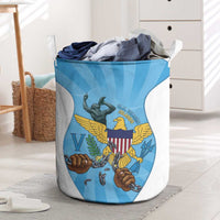 US Virgin Islands Laundry Basket Emancipation Proud Freedom Statue