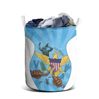 US Virgin Islands Laundry Basket Emancipation Proud Freedom Statue