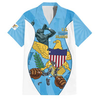 US Virgin Islands Family Matching Puletasi and Hawaiian Shirt Emancipation Proud Freedom Statue